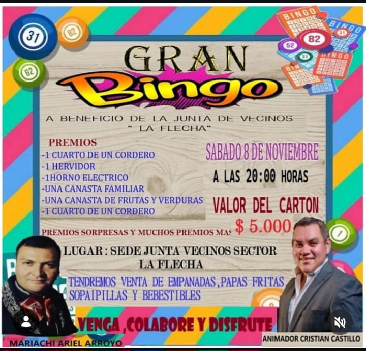 Gran bingo a beneficio